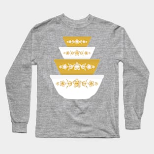 Pyrex Golden Butterfly Bowls Long Sleeve T-Shirt